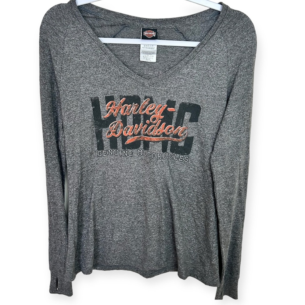Harley Davidson Women’s Gray Long Sleeve St.Pete